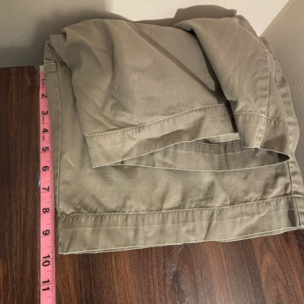 Mens 38 Polo Ralph Lauren Chino Shorts Gray Cotton Flat Front Slash Pockets - Picture 13 of 15